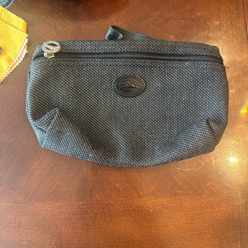 Longchamp Black Wristlet Clutch